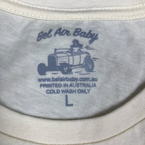 Bel Air Baby Wild Side Biker Graphic Short Sleeve Tee T Shirt Large Medium - Picture 10 of 10